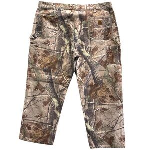 Rare Carhartt B235 CAP Camouflage Cargo Pants - Brown and‎ Green Men’s 44x30